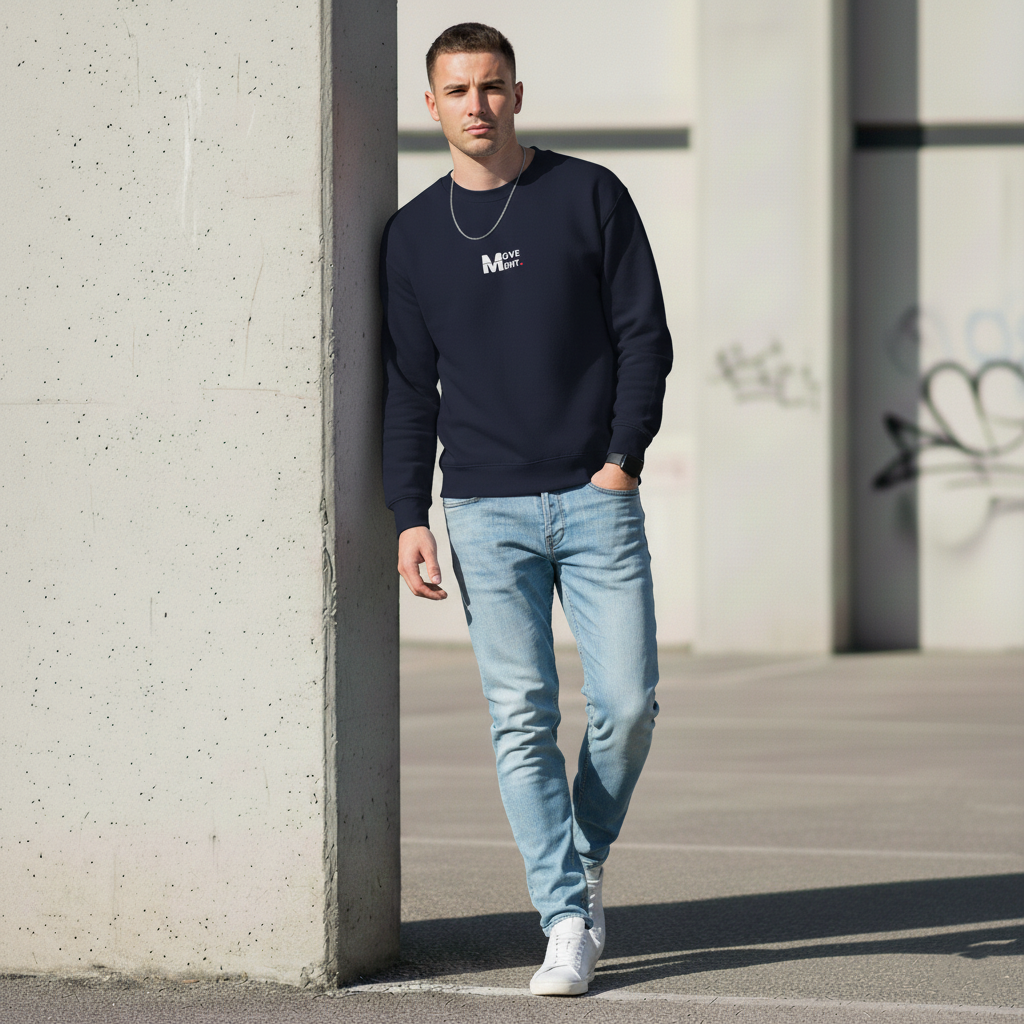 Essential Sweatshirt – Minimal Gym & Streetwear Comfort for Men