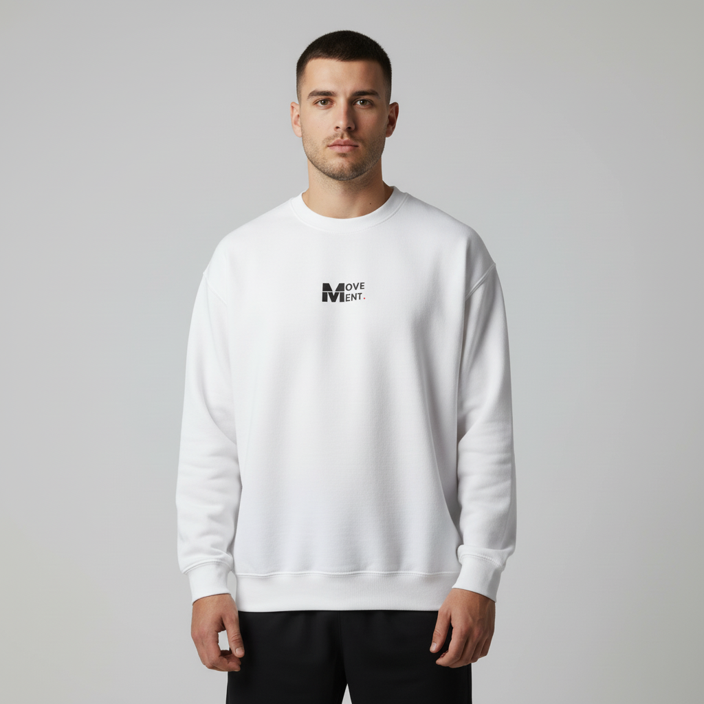 Essential Sweatshirt – Minimal Gym & Streetwear Comfort for Men
